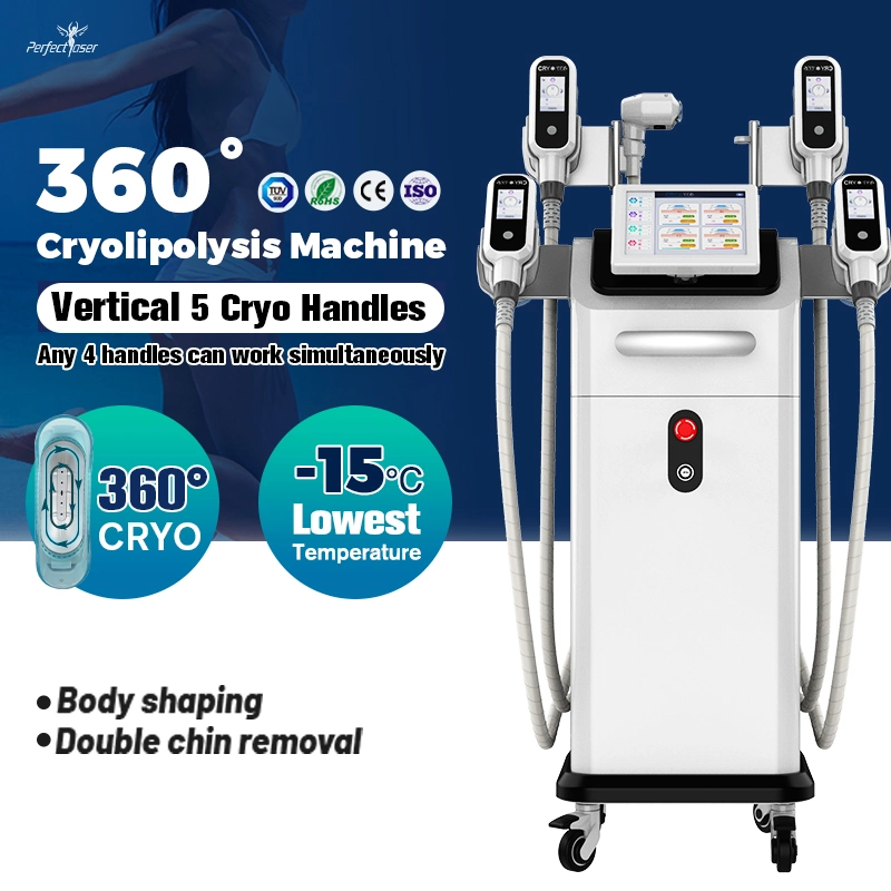 6in1 Multifunction Cryolipolysis Slimming 360 Cryotherapy Fat Body Machine