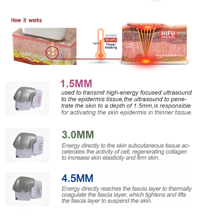 7D Face Lifting Hifu Vaginal Tightening Machine 7D Hifu