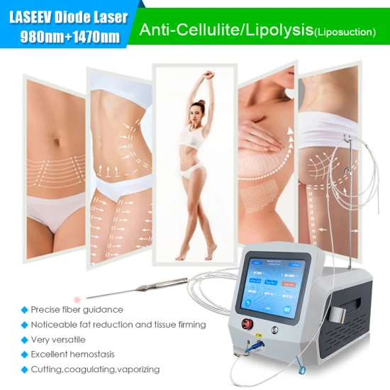 Offre spéciale Diode Laser 980nm 1470nm liposuccion graisse brûlante Cellulite réduisant Lipolaser pour corps joue graisse Double menton