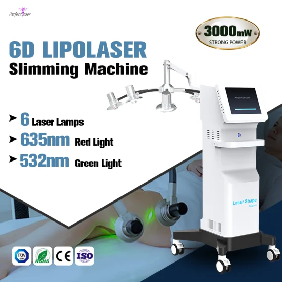 5D 6D Lipolaser Lipo Laser Vert Rouge Léger Perte De Poids Laser Lipo Minceur Corps Shaping Machine Lipo Laser avec CE/RoHS/FDA/ISO pour Salon/Maison