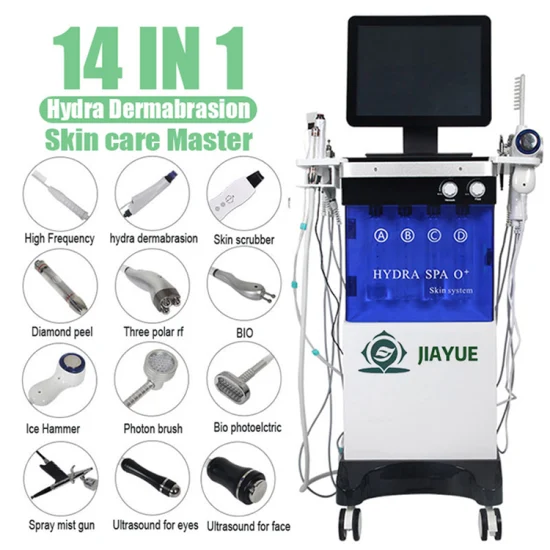 Machine de beauté de dermabrasion d'Hydra de peeling d'eau de soin de peau faciale de fonction de la CE pour l'usage de station thermale