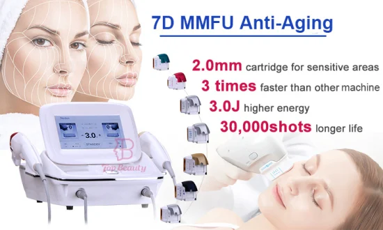 7D Hifu peau levage Smas oeil/cou/visage corps minceur Portable Hifu corée usage domestique peau serrant la Machine