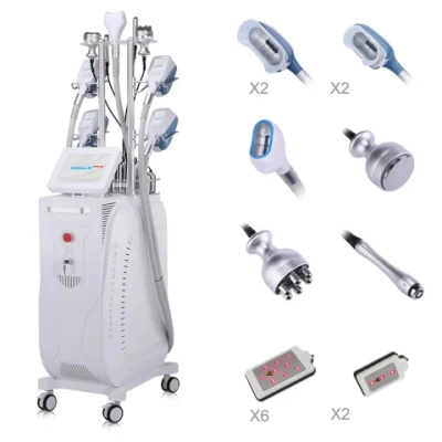 Hot Sale Multifonction 40K Cavitation RF Lipo Laser 360 Cryolipolysis Machine avec 5 poignées