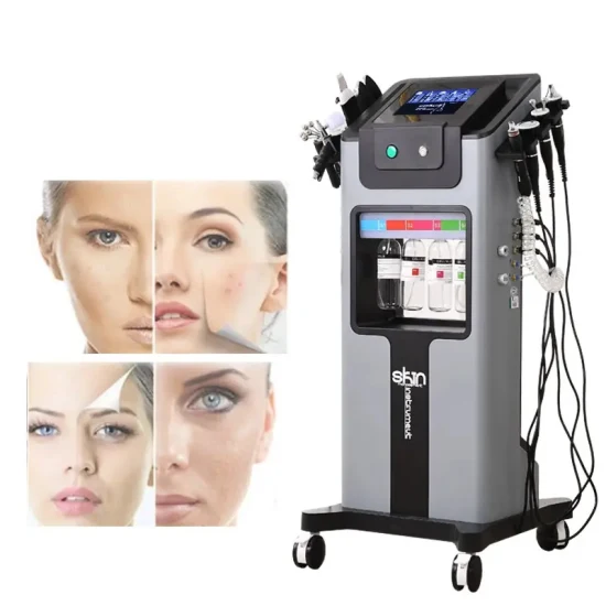 Machine multifonctionnelle de soin de la peau faciale d'oxygène d'Hydra d'équipement de salon de beauté